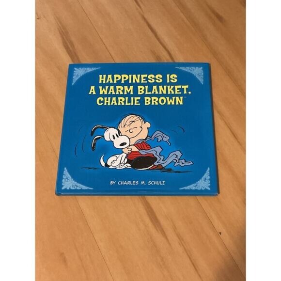 Happiness Is A Warm Blanket Charlie Brown Hardcover Book By Charles M. Schulz - Picture 1 of 4